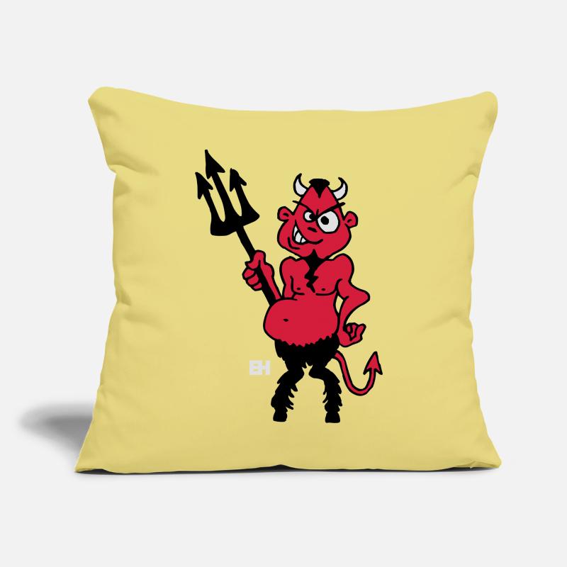 Fat red devil Sofa pillow with filling 45cm x 45cm