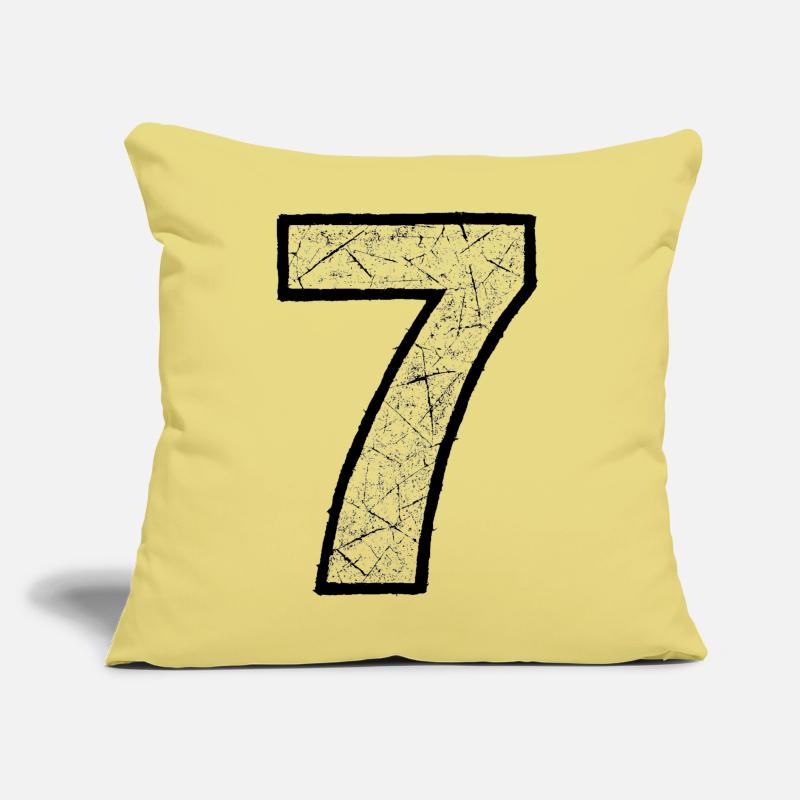 Cracked Seven Digit Pattern Sofa pillow with filling 45cm x 45cm