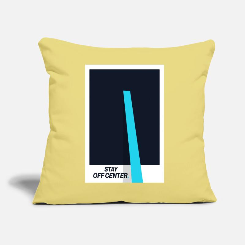 Reste hors du centre. Déclaration de conception moderne Coussin et housse de 45 x 45 cm