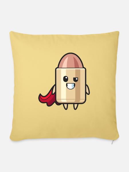 Hero Bullet - Sofakissen mit Füllung 45 x 45 cm - Hellgelb