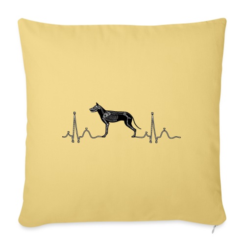 EKG med hund - Sofapute med fylling 45 x 45 cm