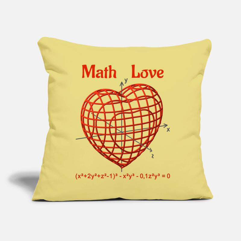 Herzfunktion 3D - Math Love Sofakissen mit Füllung 45 x 45 cm