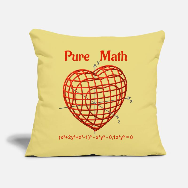 Heart Function 3D - Pure Math Sofa pillow with filling 45cm x 45cm