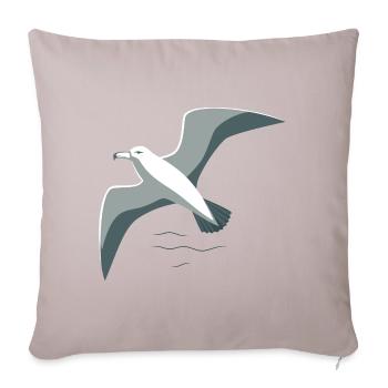 Majestic Albatross - Sofa pillow with filling 45cm x 45cm - light taupe - Front
