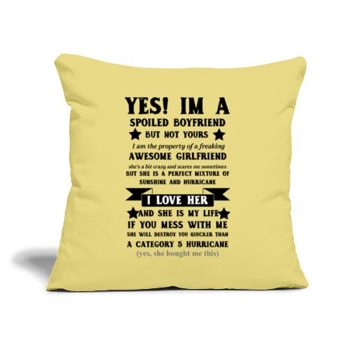 Awesome Boyfriend - Sofa pillow with filling 45cm x 45cm