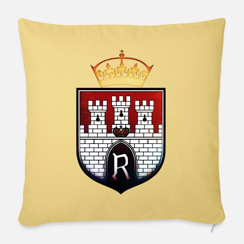 Radom - Sofakissen mit Füllung 45 x 45 cm - Hellgelb
