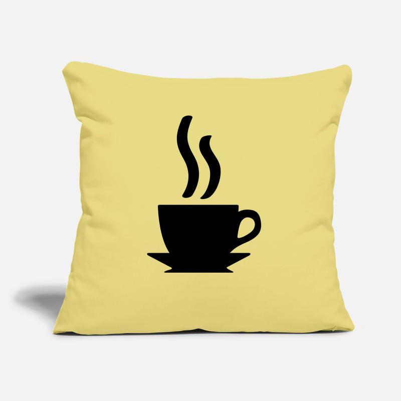 Kaffe oder Tee Sofakissen mit Füllung 45 x 45 cm