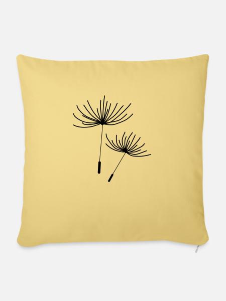 pusteblume - Sofakissen mit Füllung 45 x 45 cm - Hellgelb