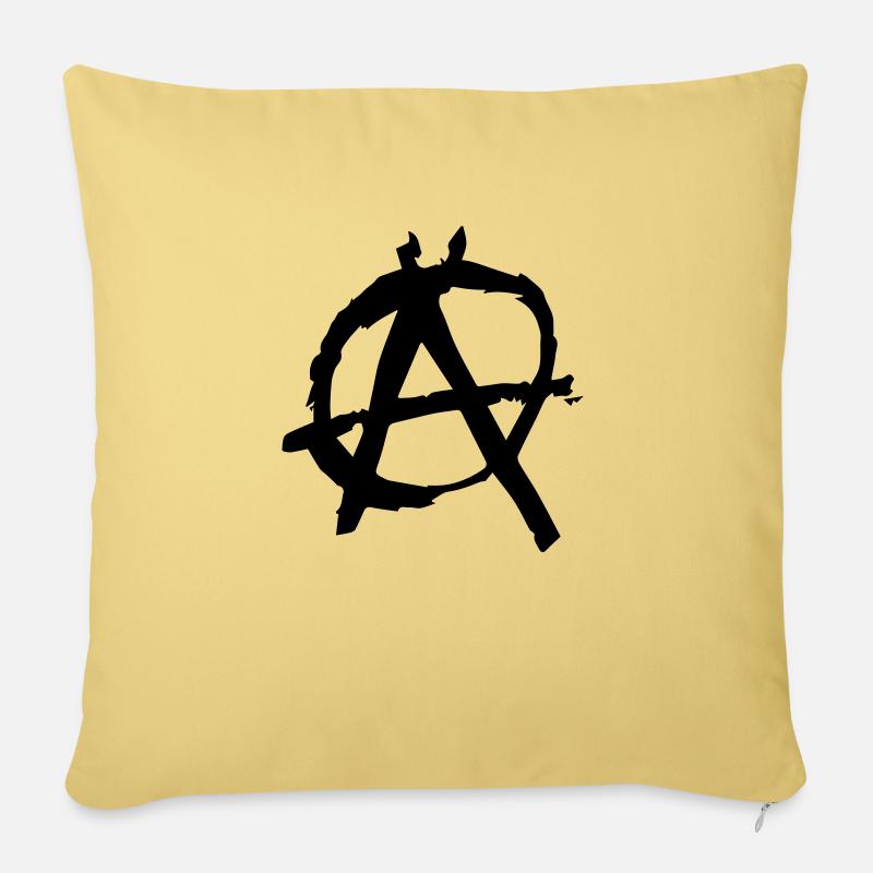 anarchy - Sofakissen mit Füllung 45 x 45 cm - Hellgelb