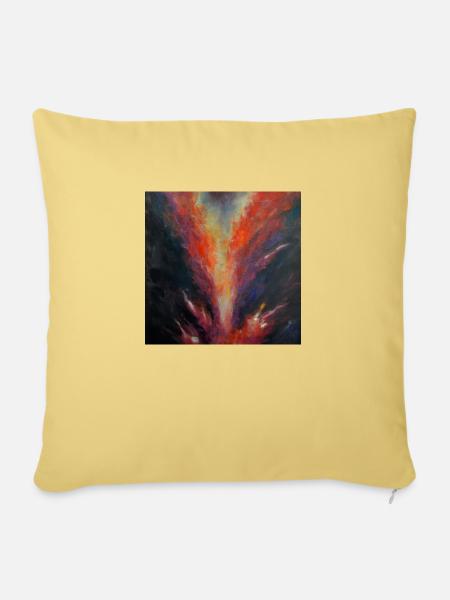 Himmel auf Erden - Sofakissen mit Füllung 45 x 45 cm - Hellgelb