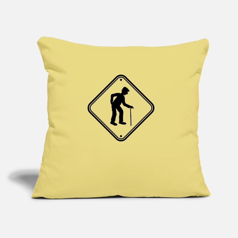 Shield attention danger danger caution note warn Sofa pillow with filling 45cm x 45cm