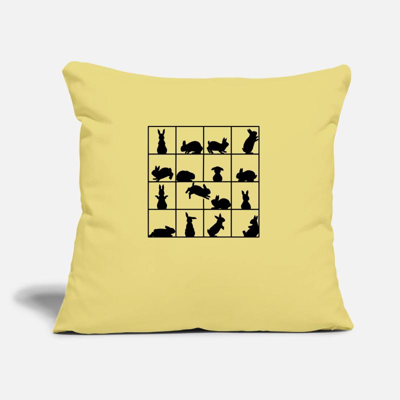 Lapin cube Coussin et housse de 45 x 45 cm