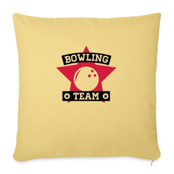 bowling_team__1_f2 - Sofa pillow with filling 45cm x 45cm - washed yellow - Front