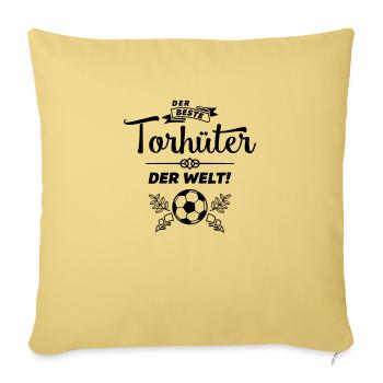 der beste torhüter - Sofakissen mit Füllung 45 x 45 cm - Hellgelb - Vorne