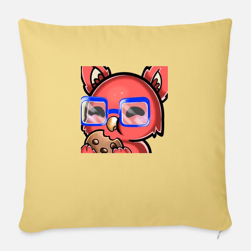 Chaoscookie Nom - Sofakissen mit Füllung 45 x 45 cm - Hellgelb