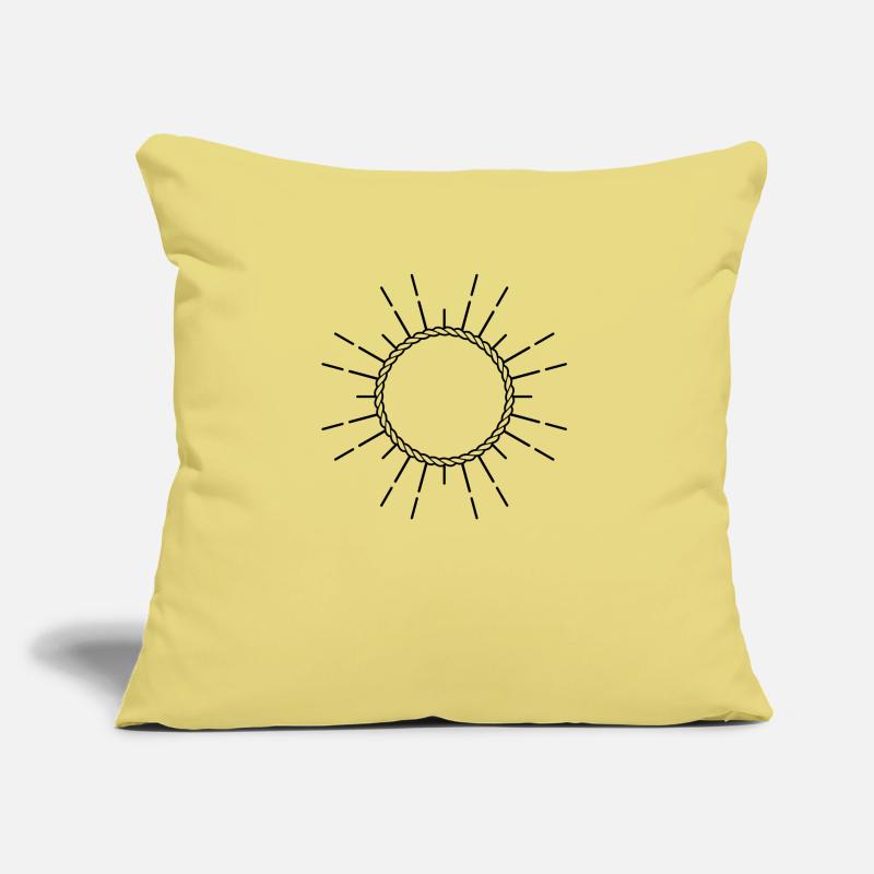 Nautical symbol logo frame vector design Sofa pillow with filling 45cm x 45cm