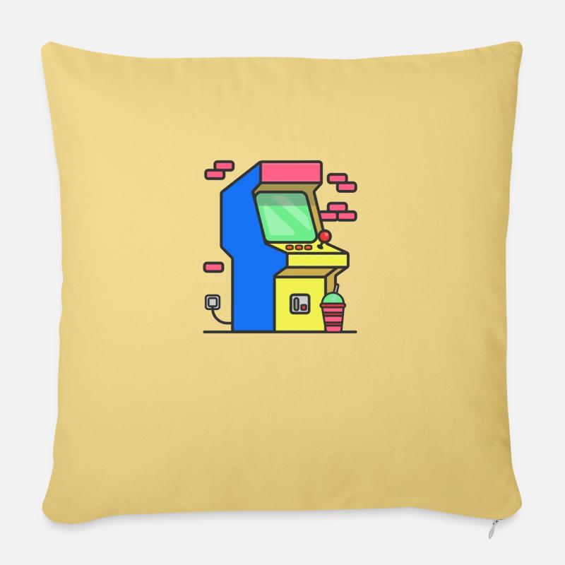 Arcade - Sofakissen mit Füllung 45 x 45 cm - Hellgelb