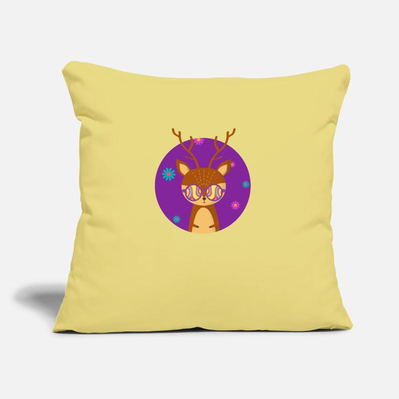 Hippie del cervo Cuscino da divano 45 x 45 cm con riempimento