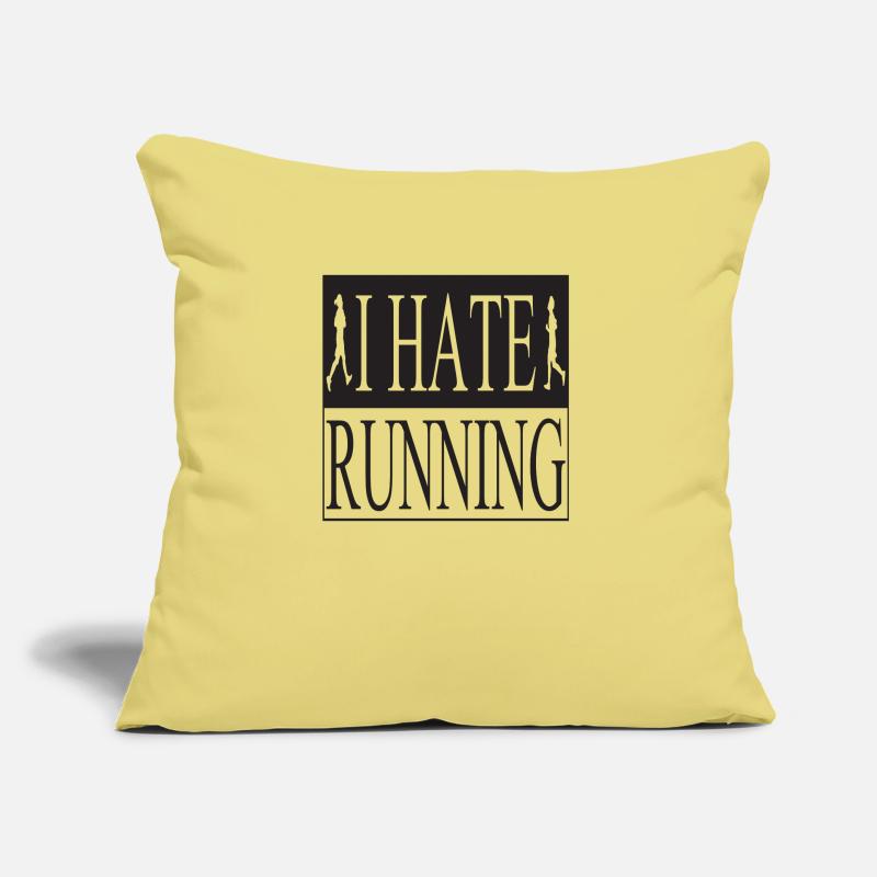 I Hate Running Sofa pillow with filling 45cm x 45cm
