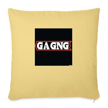 GANG IDENT LOGO GANG - Sofakissen mit Füllung 45 x 45 cm - Hellgelb - Vorne