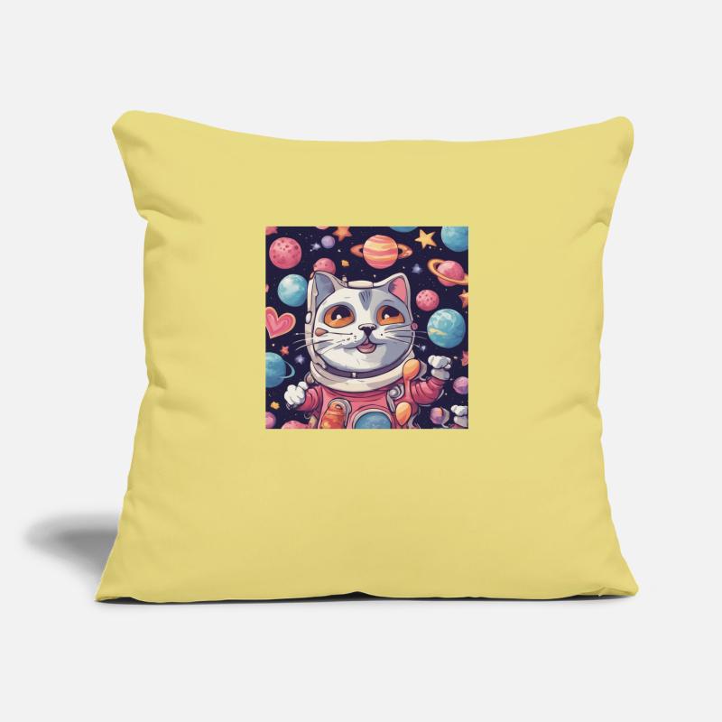 Chat dans l’espace Vol.3 Coussin et housse de 45 x 45 cm