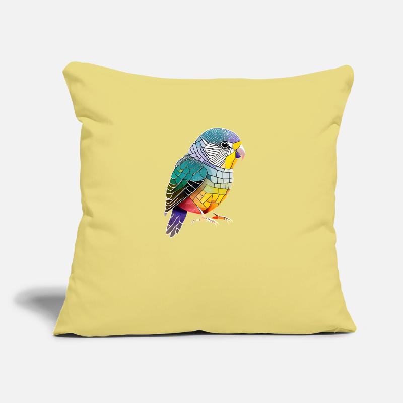 Propriétaire d’oiseau perruche oiseau calopsitte calopsitte Coussin et housse de 45 x 45 cm