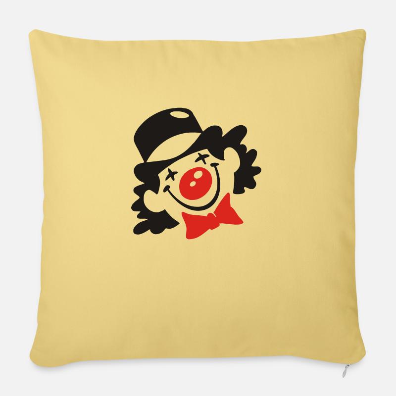 clown - Sofakissen mit Füllung 45 x 45 cm - Hellgelb