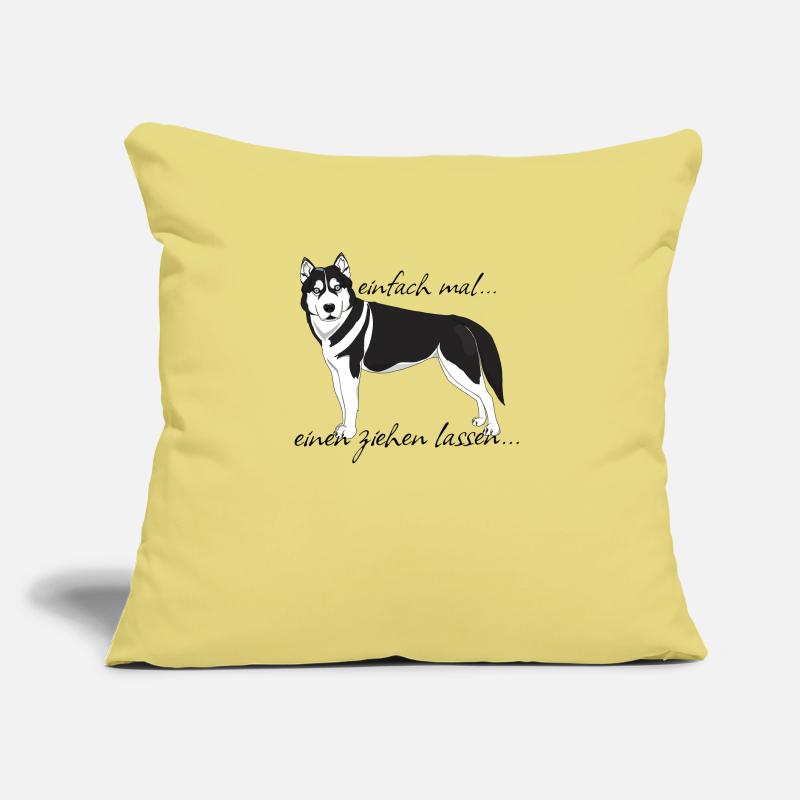 Husky "einfach mal einen ziehen lassen..." Sofakissen mit Füllung 45 x 45 cm