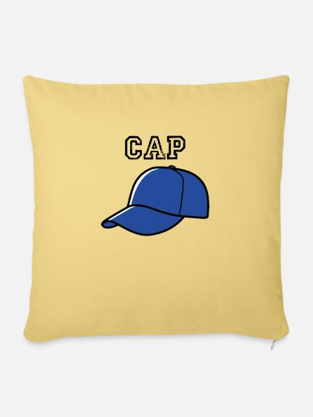 cap fake Shirt - Sofakissen mit Füllung 45 x 45 cm - Hellgelb