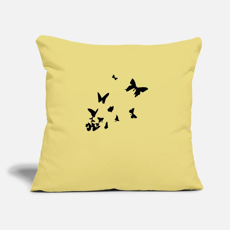 Schmetterlinge Sofakissen mit Füllung 45 x 45 cm