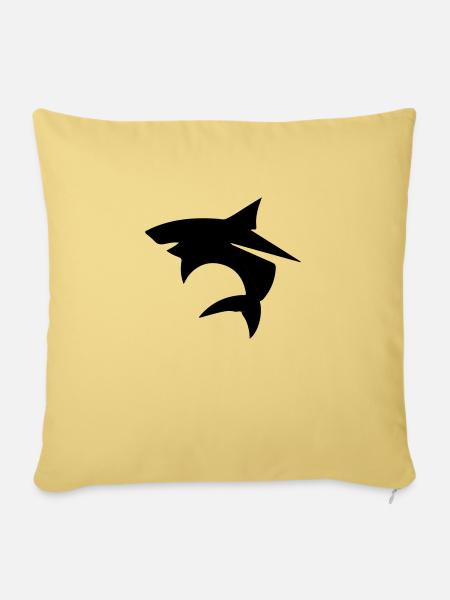 shark - Sofakissen mit Füllung 45 x 45 cm - Hellgelb