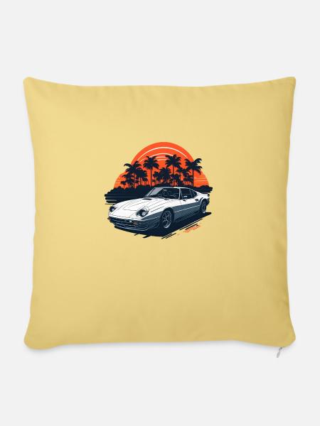 L.A. Car - Sofakissen mit Füllung 45 x 45 cm - Hellgelb
