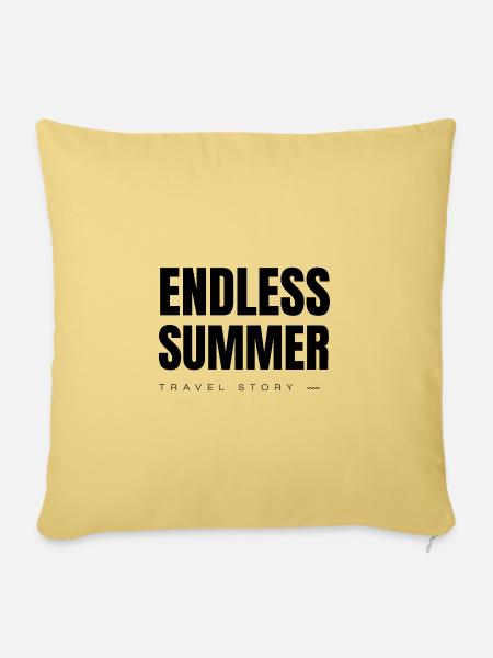 Endloser Sommer! - Sofakissen mit Füllung 45 x 45 cm - Hellgelb