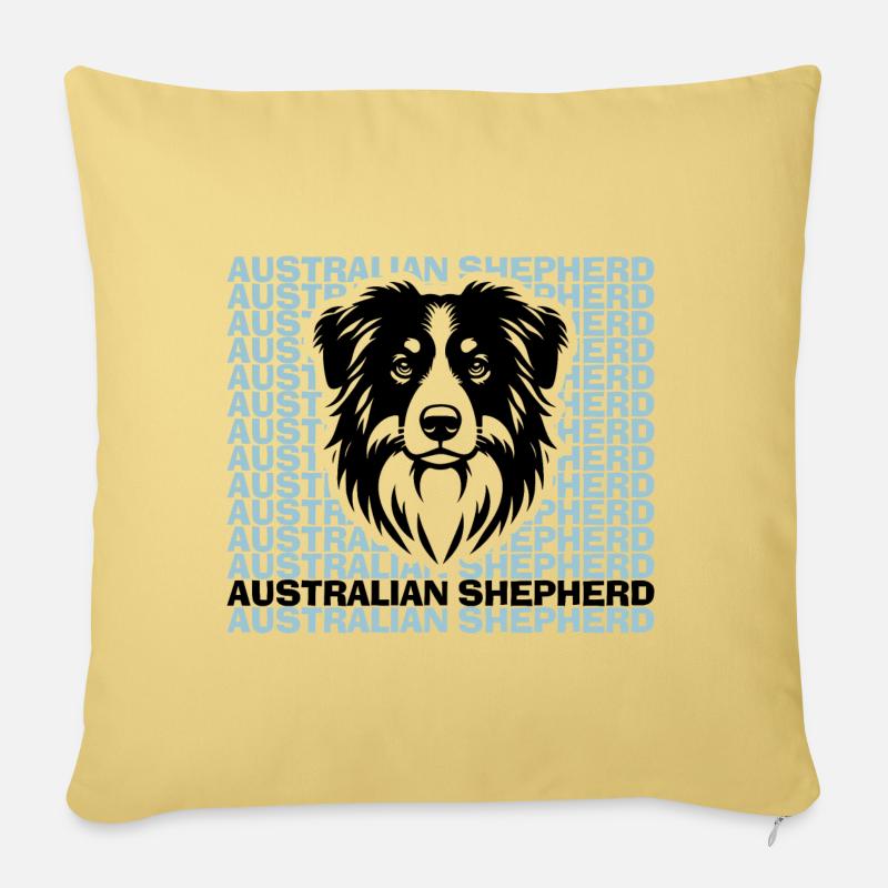 Aussie ❤ - Sofakissen mit Füllung 45 x 45 cm - Hellgelb