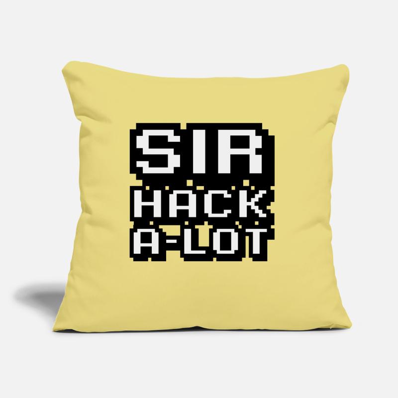 Computer hacken und Pixel-Kunst Sir Hack A Lot Sofakissen mit Füllung 45 x 45 cm