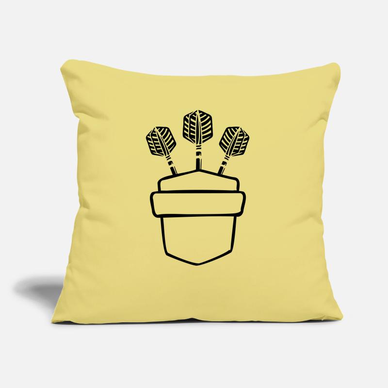 Conception de poche de poitrine de fléchettes pour les amateurs de fléchettes Coussin et housse de 45 x 45 cm