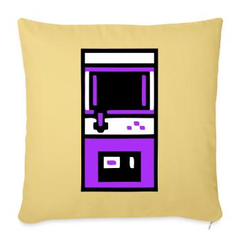 Nostalgic Arcade Automat Gamer - Sofa pillow with filling 45cm x 45cm - washed yellow - Front