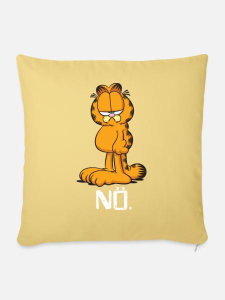 Garfield Nö - Sofakissen mit Füllung 45 x 45 cm - Hellgelb