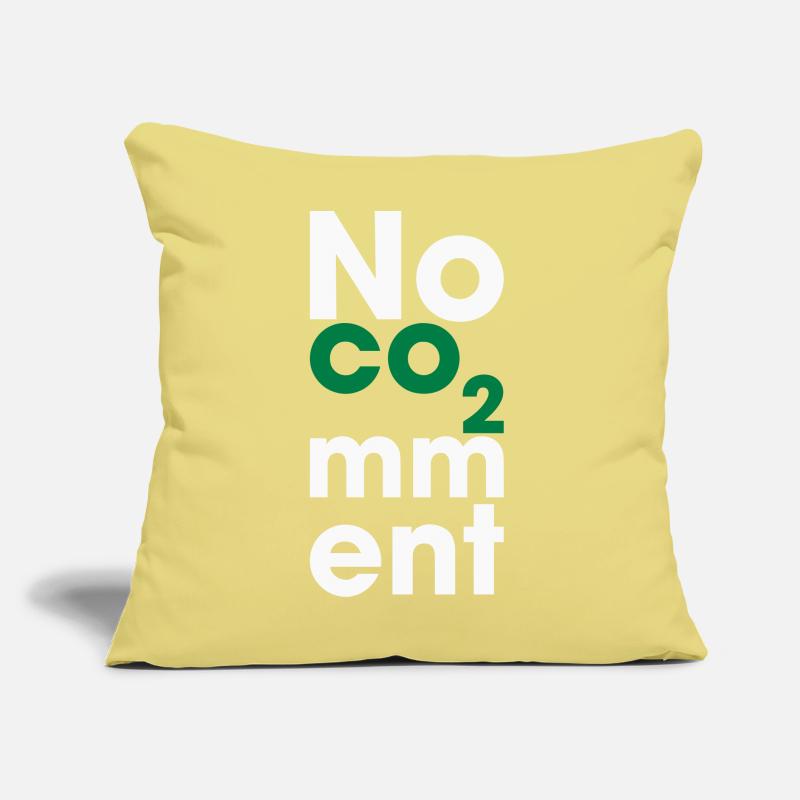 No CO2 Comment – Clean Energy Statement Sofa pillow with filling 45cm x 45cm