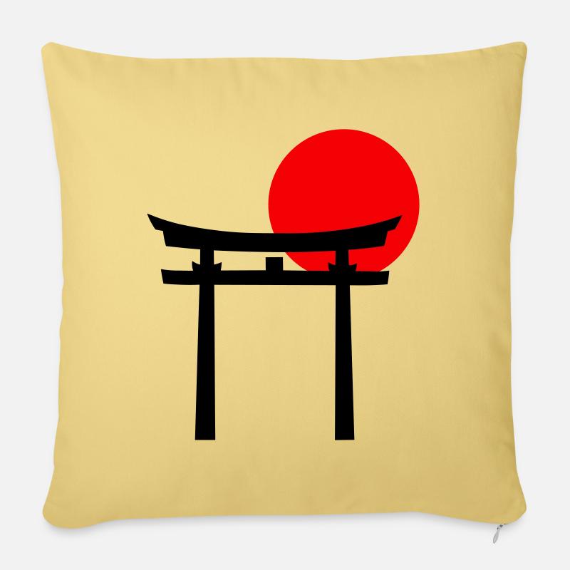 Torii - Sofakissen mit Füllung 45 x 45 cm - Hellgelb