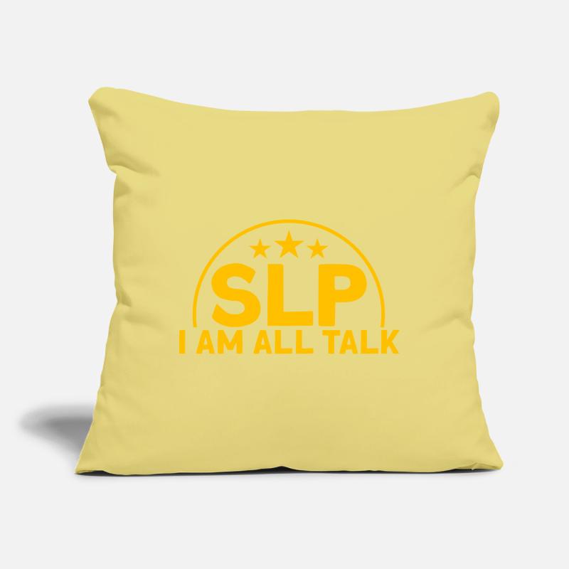 SLP Speech Therapist Support Speech Therapy Pathol Sofa pillow with filling 45cm x 45cm