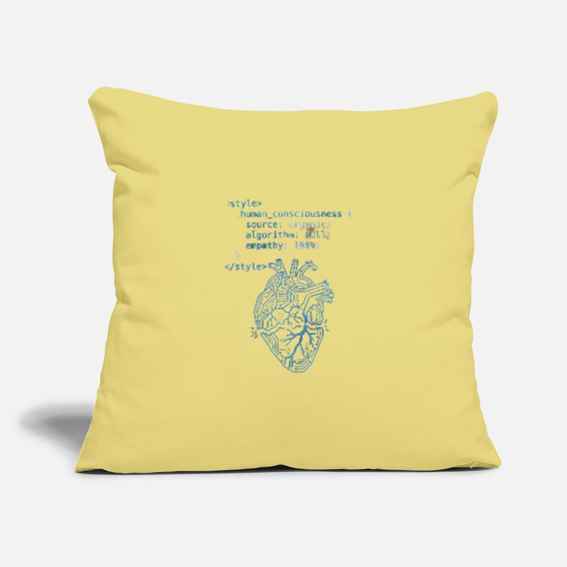 Programmer Heart CSS Code - Tech & Empathy Art Sofa pillow with filling 45cm x 45cm
