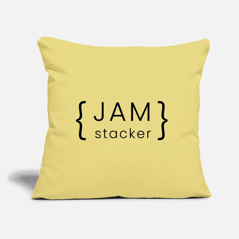 JAMstack - Javascript, APIs, Markup DeTypo Designs Sofakissen mit Füllung 45 x 45 cm