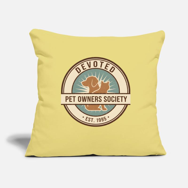 Propriétaire dévoué Coussin et housse de 45 x 45 cm