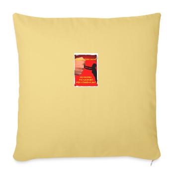 Frauen lügen nicht - Sofakissen mit Füllung 45 x 45 cm - Hellgelb - Vorne