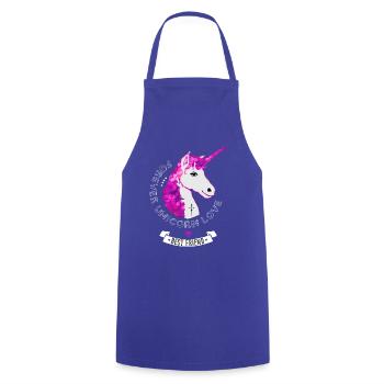 unicorn pink glamour girlie mane horn fee immortal - Cooking Apron - royal blue - Front - AI Model Male 185 dark (185cm)