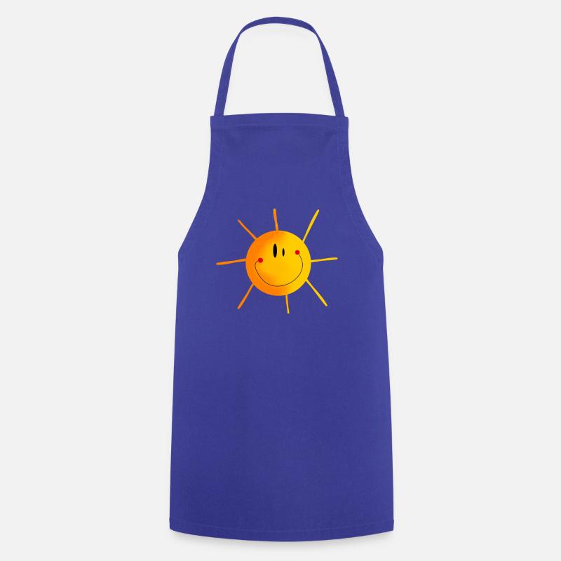 sonne - Kochschürze - Royalblau