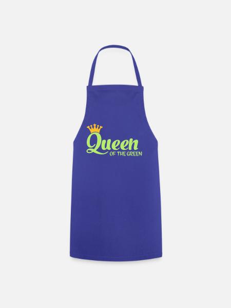 Queen of the Green - Kochschürze - Royalblau