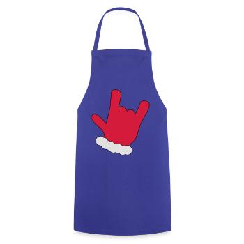Weihnachten - Kochschürze - Royalblau - Vorne - AI Model Male 185 dark (185cm)