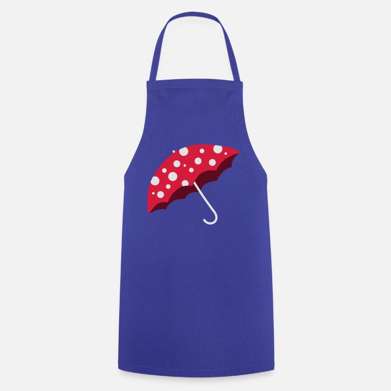 umbrella in the fly agaric look - Cooking Apron - royal blue